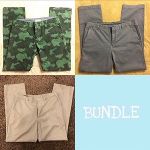 3 PACK - PANTS - WAIST 32 - PERRY ELLIS, CHARLES & A HALF and CREMEIUX